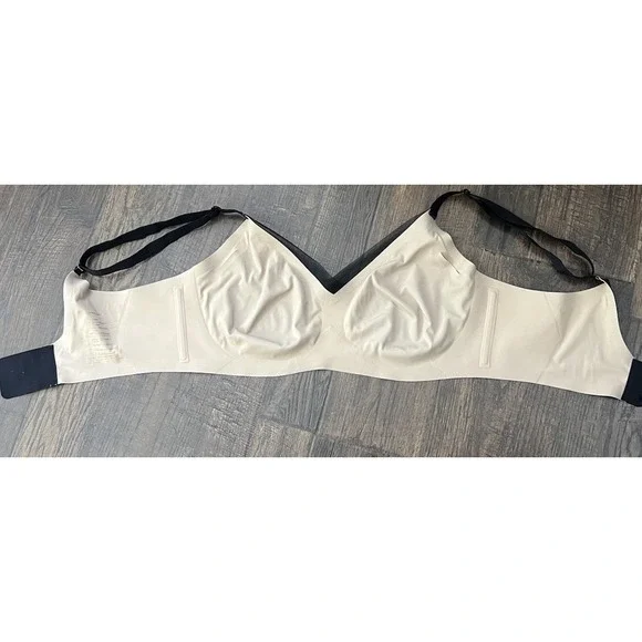 Honeylove liftwear crossover bra wireless black removable cups Pads size medium - Picture 5 of 10